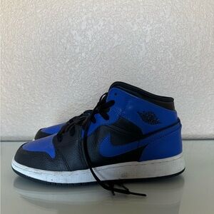 Jordan Black and Blue Sneakers